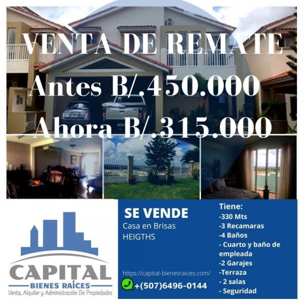 Foto Casa en Venta en BRISAS DEL GOLF, Panamá - U$D 300.000 - CAV32515 - BienesOnLine