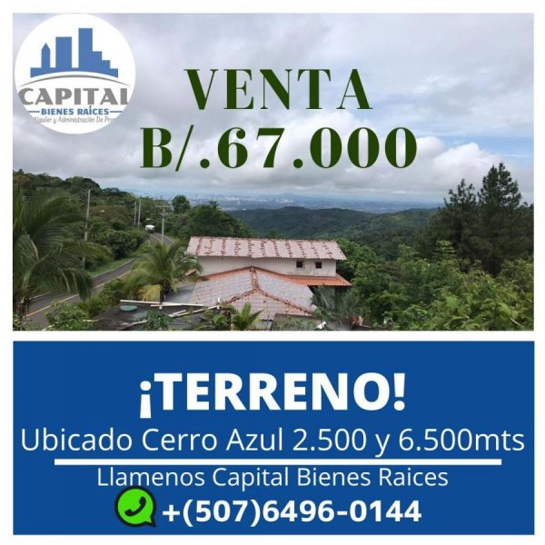 Foto Terreno en Venta en cerro azul, Panamá - U$D 67.000 - TEV32631 - BienesOnLine