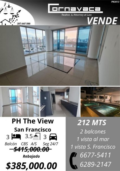 Apartamento en Venta en PH THE VIEW San Francisco, Panamá