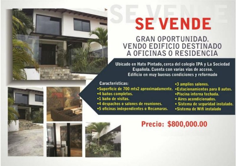 Foto Edificio en Venta en Ciudad de Panamá, Panamá - U$D 800.000 - EDV3538 - BienesOnLine