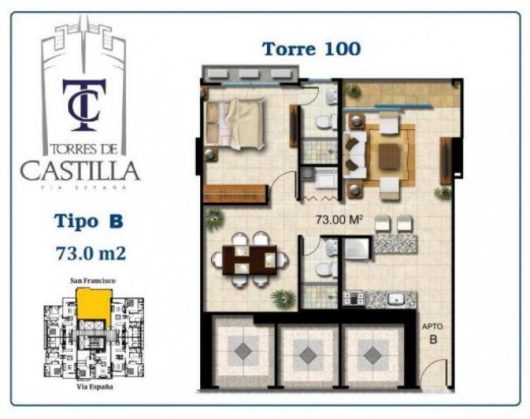 Foto Apartamento en Venta en Balboa, Panamá - U$D 150.200 - APV9514 - BienesOnLine