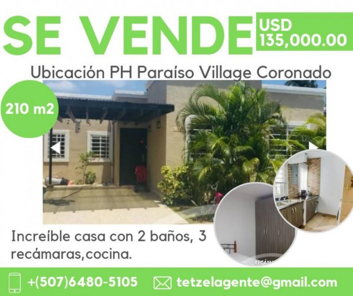 Casa en Venta en PH Paraíso Village Coronado Chame, Panamá